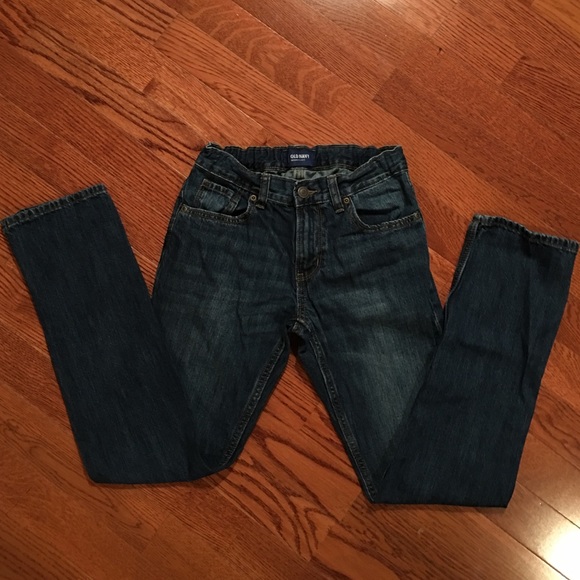Boys OLD NAVY blue jeans size 12 Regular.