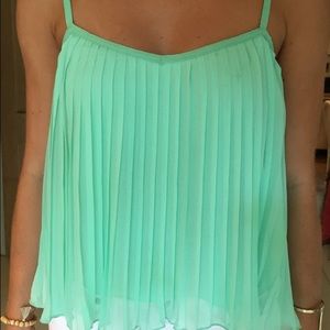 Roxy Ruffle Blue/Green Tank
