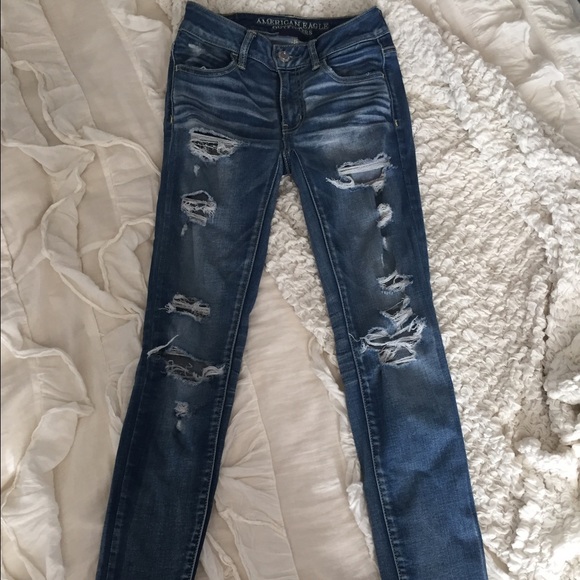 American Eagle Distressed Denim