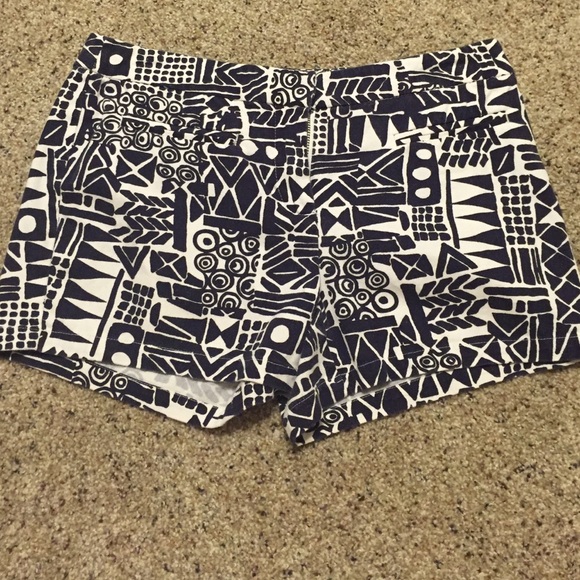 Navy blue Aztec shorts