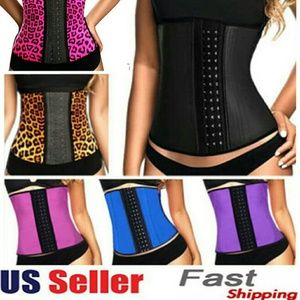 2016 New Women Latex  Waist Training Body Sh