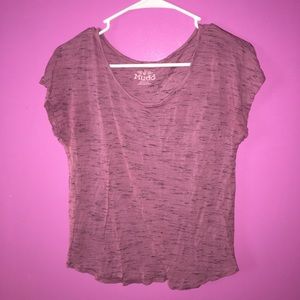 Purple flowy top