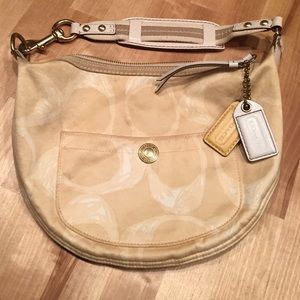 Tan coach purse