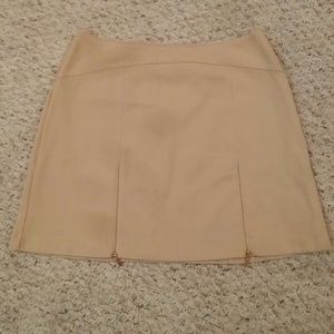 Urban outfitters cream zip up mini skirt