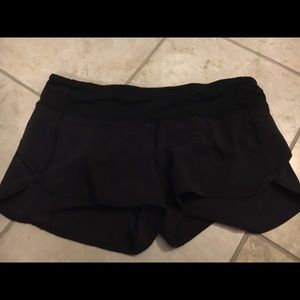 Lululemon black speed shorts