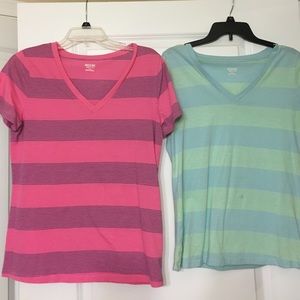 Mossimo stripped v-neck shirts