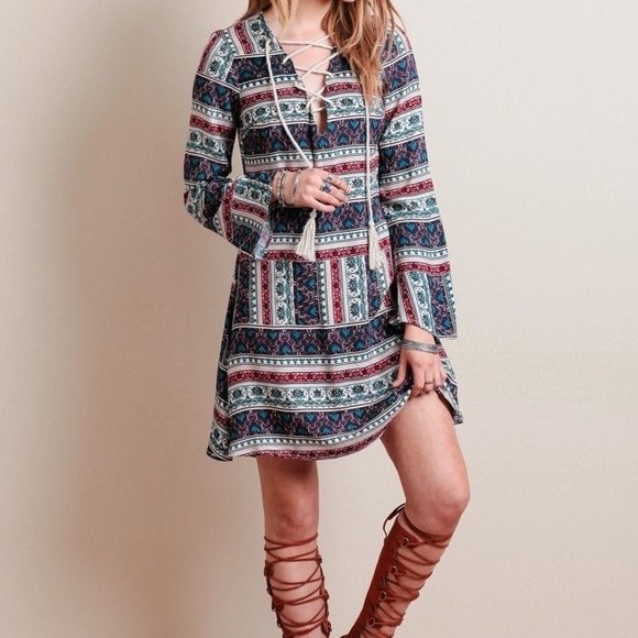 Somedays Lovin Marla Lace-Up Dress - Small