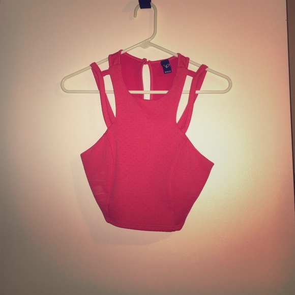 Coral crop top