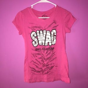 Pink zebra swag shirt