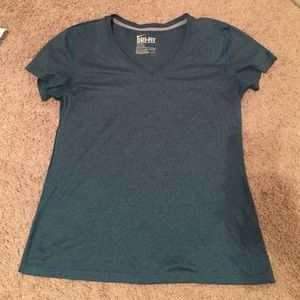 Nike Dri-Fit V-neck tee.