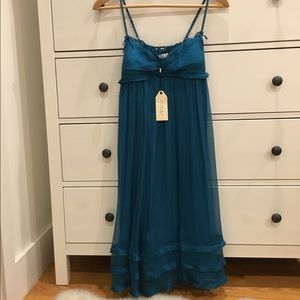 Brand new, never worn silk dress