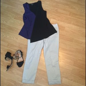 Gap Grey Cropped Khakis - Size 6