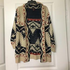 Aztec sweater cardigan