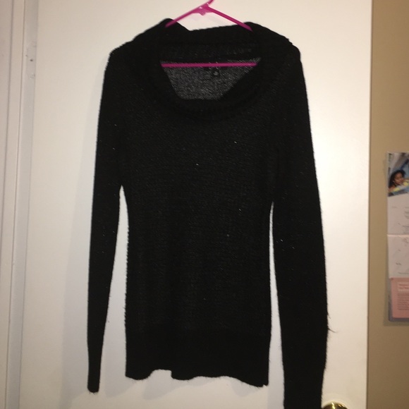 Black sparkly sweater dress