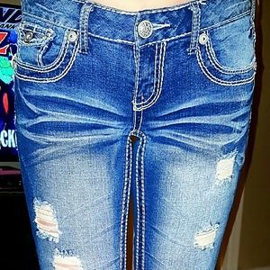Amethyst ripped jeans