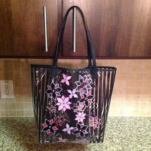SOLD! Henri Bendel PVC floral tote