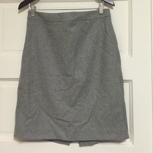 Jcrew Factory Grey Felt Pencil Skirt