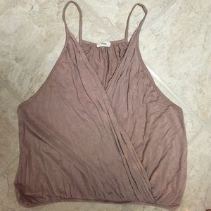 Nude, deep V tank