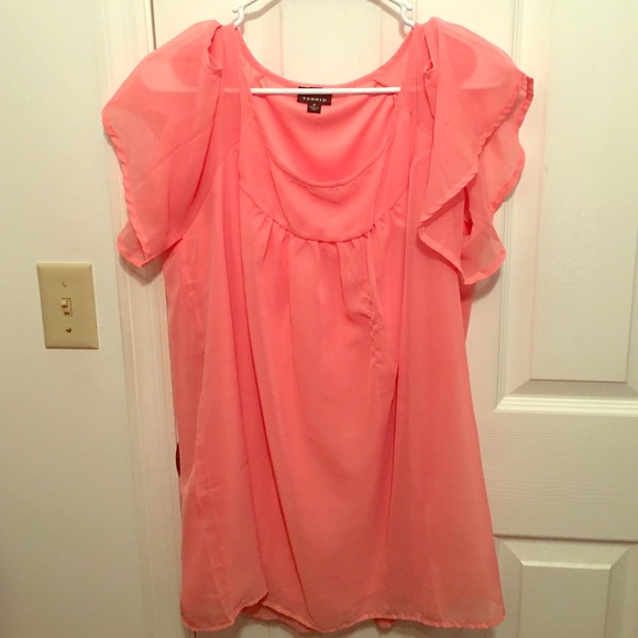 Pink chiffon shirt