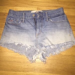High waisted ombré shorts