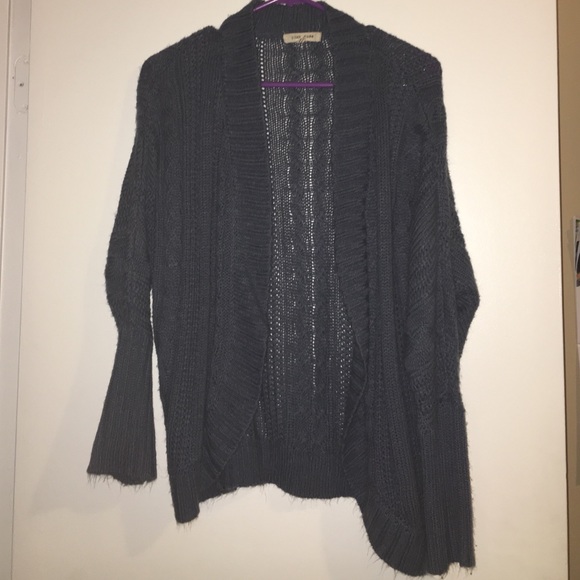 Indigo blue knit sweater