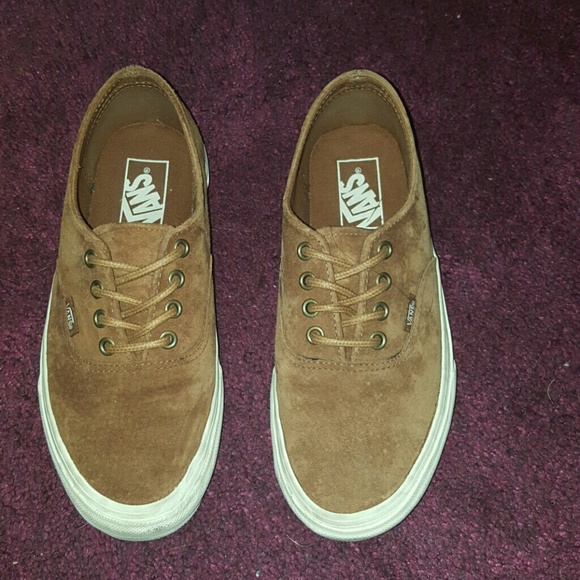 Brown vans authentics
