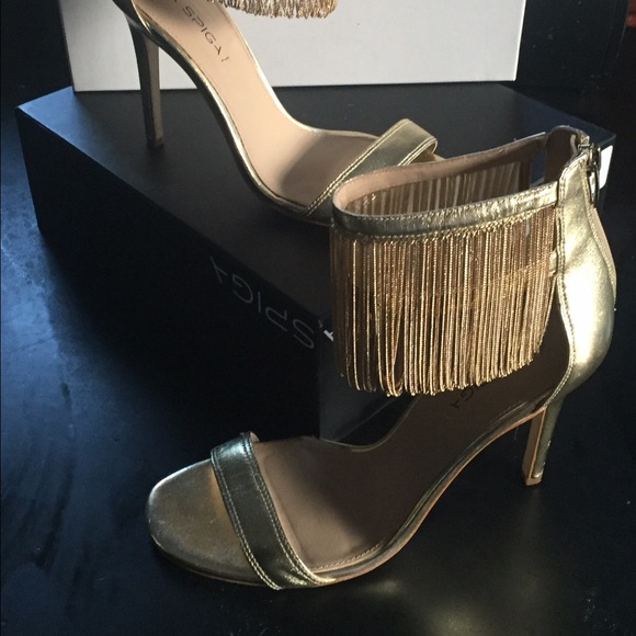 Via Spiga fun gold sandals - Picture 2 of 4