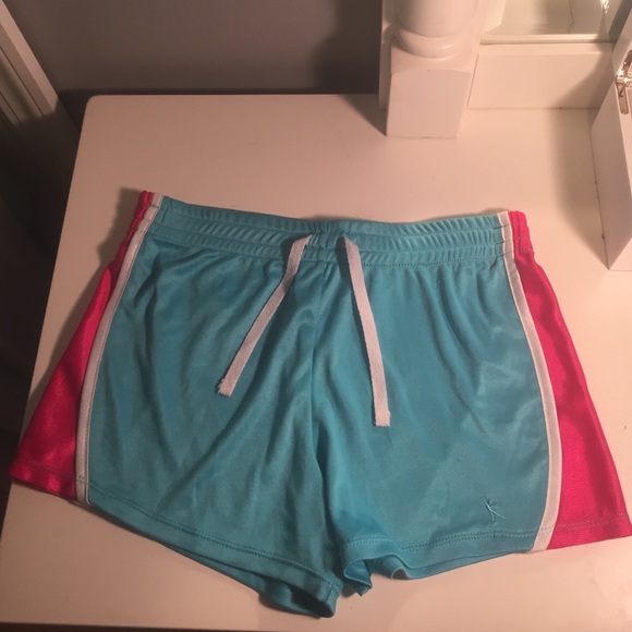 CHEAP!!! Blue and pink girls danskin shorts - Picture 1 of 4