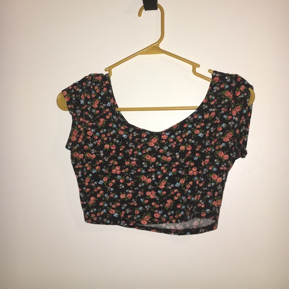 Flower print crop top - Picture 1 of 1