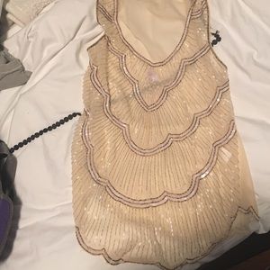 Beaded//Embellished sheer sleeveless blouse