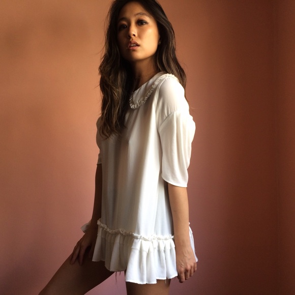 Charles Anastase Ruffled Babydoll Blouse - Picture 2 of 4