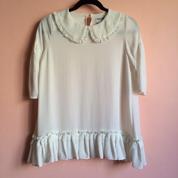 Charles Anastase Ruffled Babydoll Blouse - Picture 3 of 4