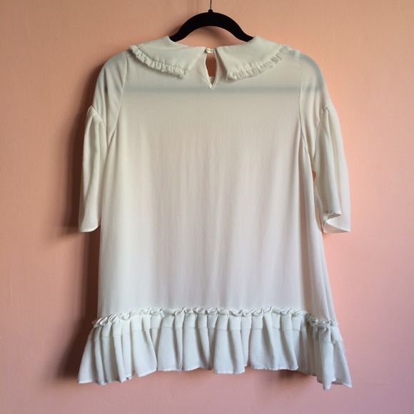 Charles Anastase Ruffled Babydoll Blouse - Picture 4 of 4