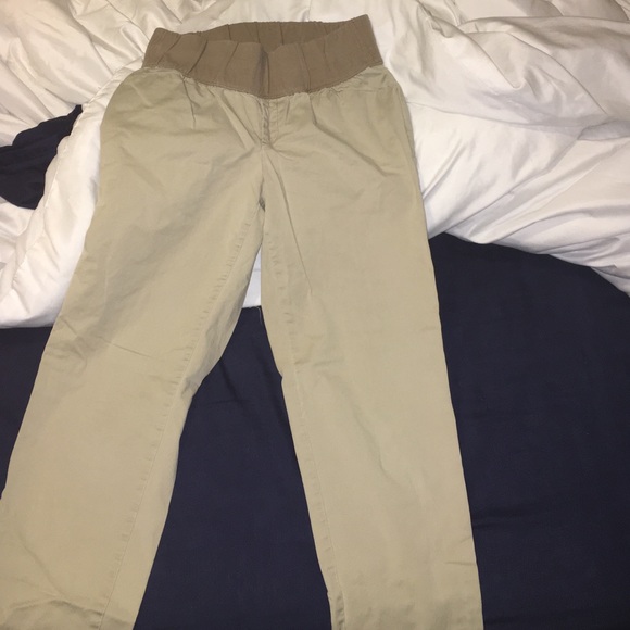 GAP maternity khaki pants - Picture 1 of 1