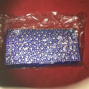 Blue & Diamond Clutch for PROM OR SPECIAL EVENTS