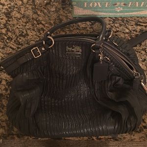 Authentic grey Coach purse, madison