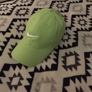 lime green Nike baseball hat
