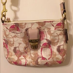 Pink and White Coach Purse