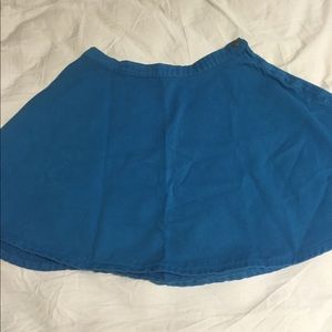 AA blue circle skirt
