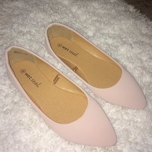 Nude pink flats from wet seal