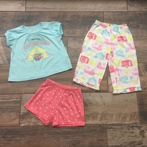 Girls 3 piece pajama set