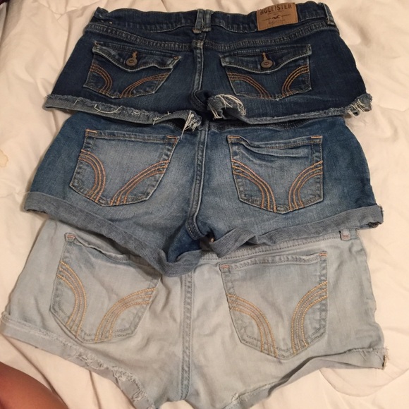 3 pairs Hollister Jean shorts size 1