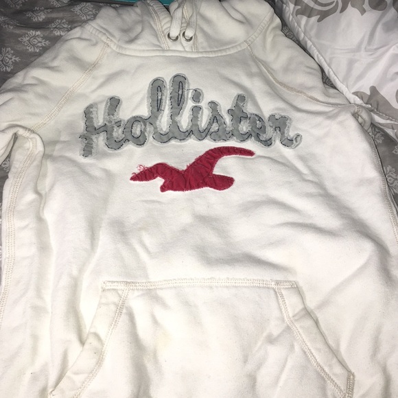White Hollister hoodie