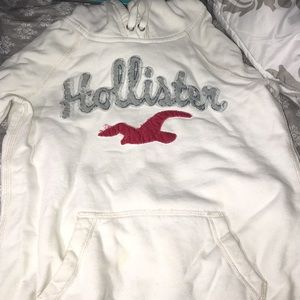 White Hollister hoodie