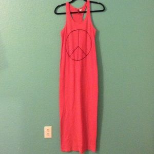 Long pink sundress
