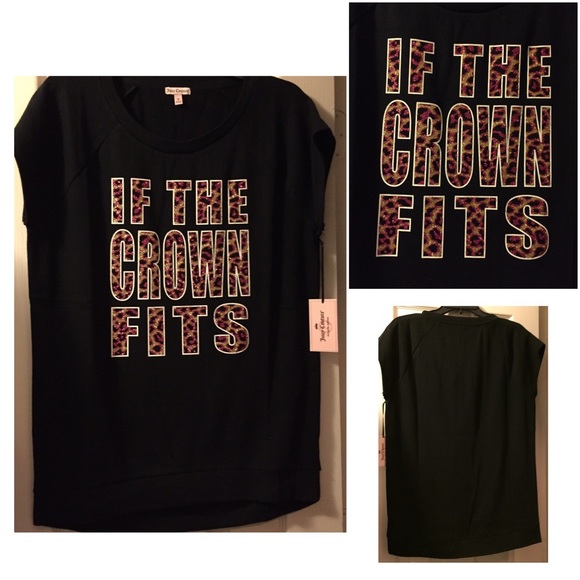 Juicy Couture "If the Crown Fits" Glitter Top - Picture 4 of 4