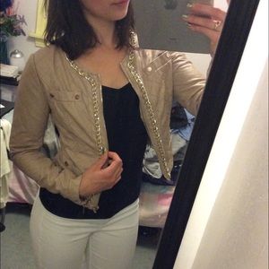 Faux leather jacket