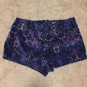 Urban Outfitters velvet high waisted short