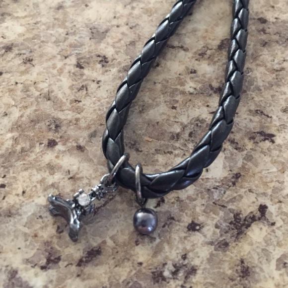 Black Braided Tokyo Tower Cell Phone Charm