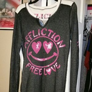 Reversible long sleeve thermal shirt